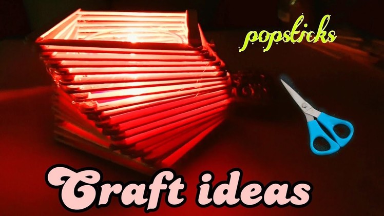 DIY Craft ideas with popsticks|Easy home decor ideas|Nayana