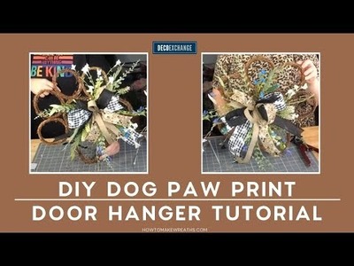 DIY Dog Paw Print Door Hanger Tutorial | DecoExchange Live Replay
