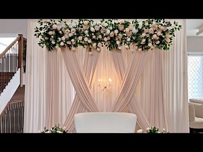 DIY- Floral Backdrop DIY- Wedding Backdrop
