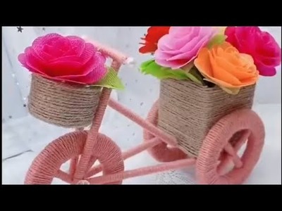 DIY Flower Bicycle || Amazing Paper Craft Ideas || Shorts || My Happy World