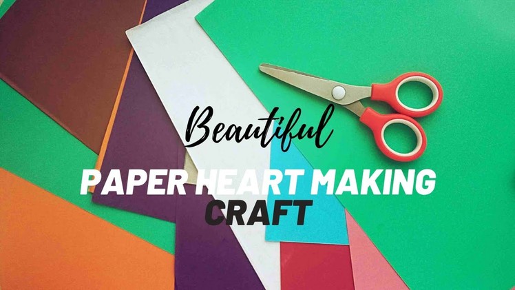 DIY | How to make paper heart garland #shorts