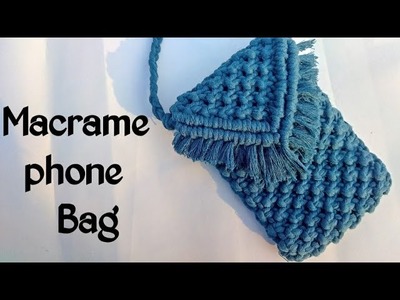 DIY macrame phone bag || Macrame sling bag tutorial || Macrame with Kanchan ❤