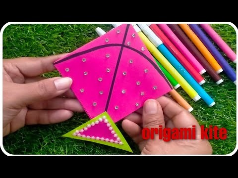 DIY Makarsakranti craft idea diy origami kite||easy Makarsakranti craft diy