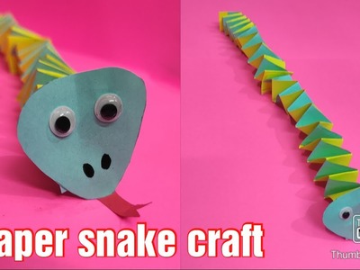 DIY Paper snake craft for kids, # easy craft ideas, # art and craft lab