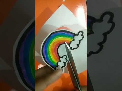 Diy rainbow pen decor by Nandani the craft maker