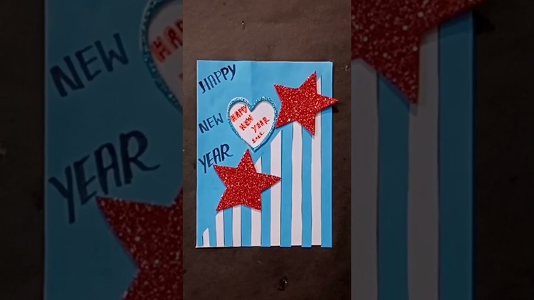 Easy and beautiful Handmade New year Card by easy art india
