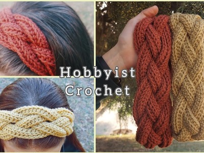 Easy Crochet Cable Headband Pattern for Beginners. Crochet Knitting Headband Patterns