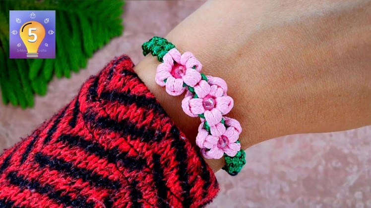 Handmade Flower Bracelet Ideas. How To Make Macrame Bracelets At Home. DIY Jewelry