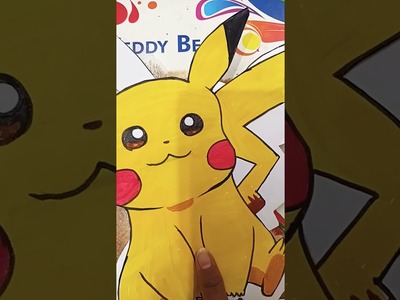 Hiw to make pikachu paper squishy ||easy||#shorts #art #diy