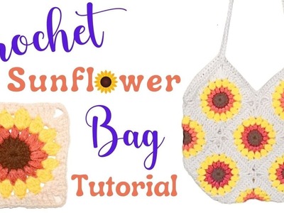 How to Crochet a Granny Square Bag Tutorial