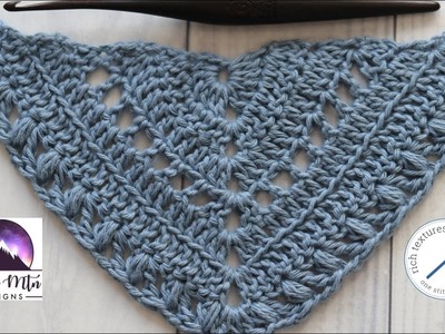 How to crochet the Mixed Stitch found in the Stolen Nights Shawl