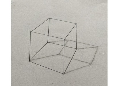How to draw 3d cube #shorts #3ddrawing #youtubeshorts #3d
