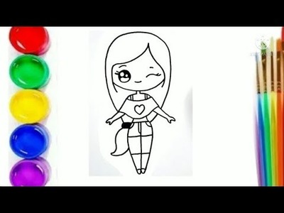 How to draw Beautiful Cute Girls????very easy drawing step by step super???? cute Girl ???? #viralvideo#short