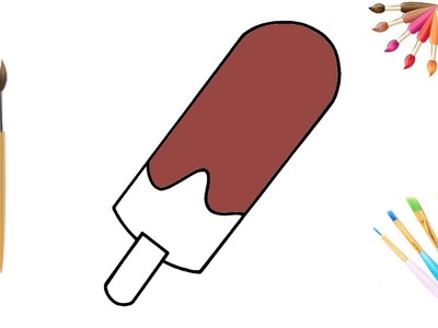 How to draw ice cream for kids????drawing of beautiful things????Stickers for kids & toddlers????a lot of fun