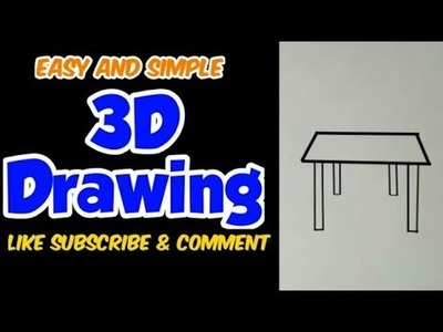 How to Draw Table #drawing???????? #shorts #bts #3D #art #treding #ontreding  #tutorial