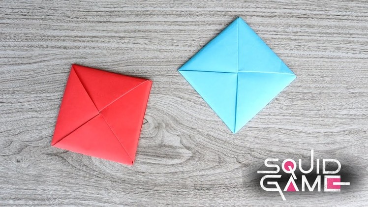 HOW TO FOLD DDAKJI 떡지 SQUID GAME FLIP CARD EASIEST WAY | Famous Korean Flip Card Game | Origami