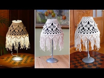 How To Macrame Lamp Shade | BOHO Lighting ideas