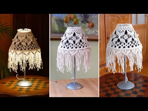 How To Macrame Lamp Shade | BOHO Lighting ideas
