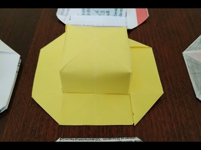 How to make a beautiful hat out of paper? Origami hat.