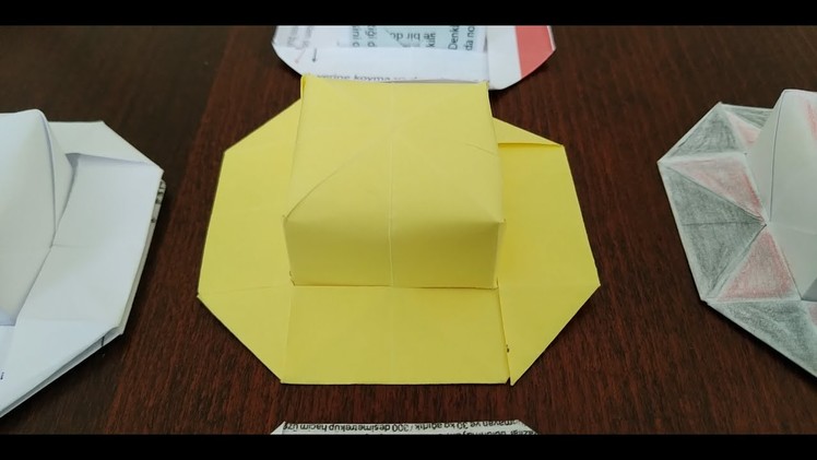 How to make a beautiful hat out of paper? Origami hat.