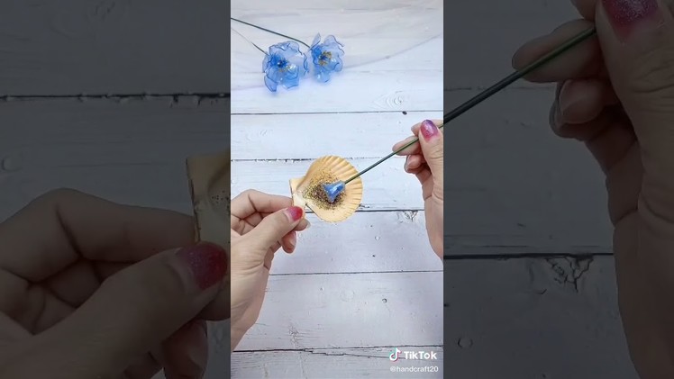 How to Make a Flower from Plastic Bottle #shorts #craft #diy #diycrafts #handmade #recycle #art