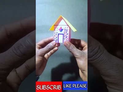 How to make a Paper House II DIY miniature house Il Doll house Il paper craft Il DIY craft #shorts