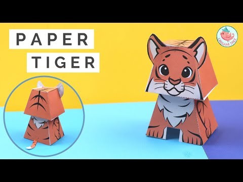 ???? How to Make a Paper Tiger - Lunar New Year Crafts 2022 - FREE Printable Template