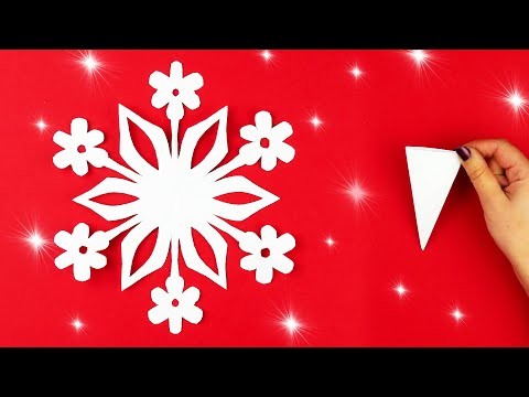 How to make a snowflake out of paper [Paper cutting]