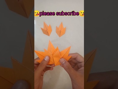 ????How to make an easy origami maple leaf ???? #origamimapleleaf???? #papermapleleaf???? #mapleleaf ???? #shorts ????