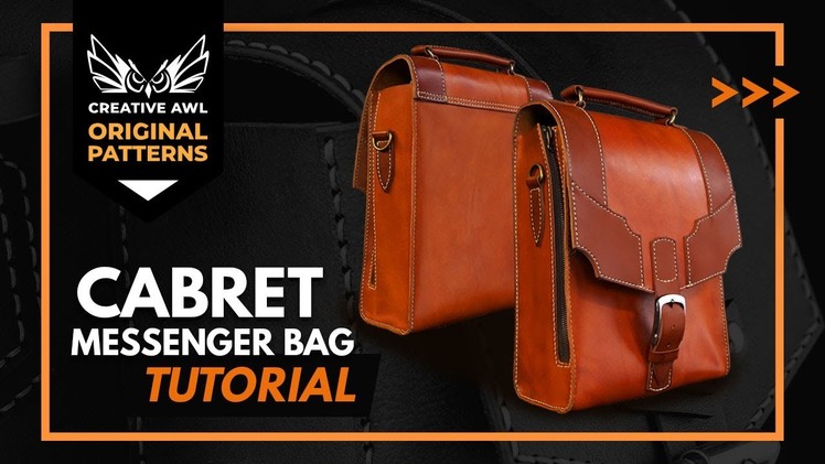 How to make Cabret Messenger Bag. DIY small briefcase