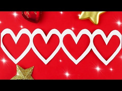 How to make decorations for Valentine’s Day easy [Paper cutting]