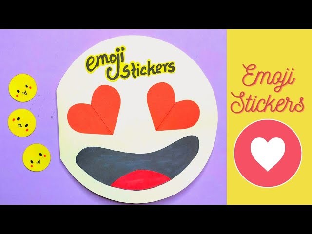 How to Make Emoji Sticker | DIY Handmade Stickers | Emoji Sticker Book