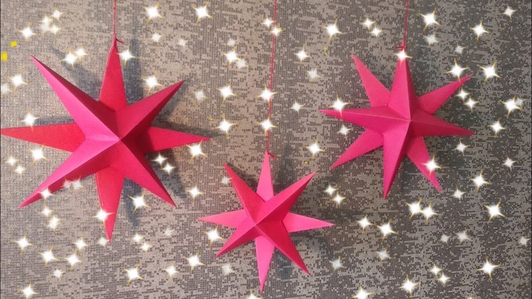 How To Make Paper Star.DIY Paper Star.Easy Paper Star For Decoration