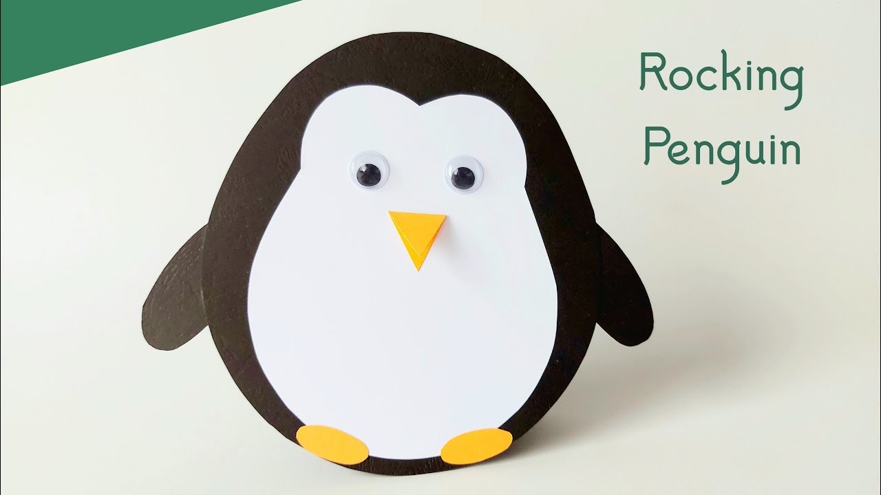 How To Make Rocking Penguin For Kids, Easy Paper Crafts, Winter Crafts ...