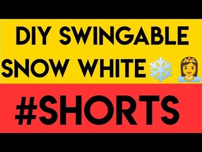 How to make swingable Snow white Out of paper #shorts