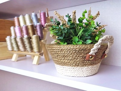 Как сделать корзину. How to make a basket ✨ DIY storage organization
