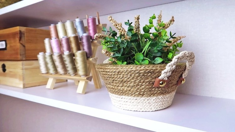 Как сделать корзину. How to make a basket ✨ DIY storage organization