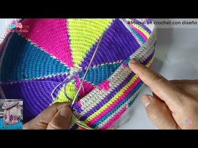 Morral en crochet con diseño wayuu VIDEO # 2 Paso a paso✨✨????????????????