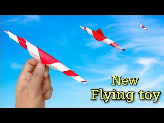 New fresh flying toy, paper new flying toy helicopter, make flying colorfull toy, New year craft