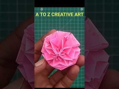 Origami Kusudama || How To Make Kusudama Ball #shorts #atozcreativeart #ajadanand