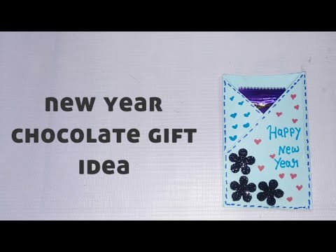 Paper gift idea.new year card idea.chocolate gift idea.handmade gift easy and simple