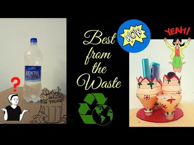 Plastic bottle Organizer | #DIY Best out of Waste Plastic Bottle Craft| Plastic bottle reuse Ideas