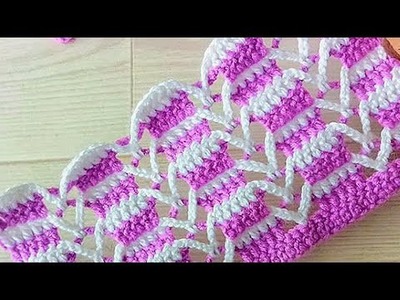 Süper very easy tunisian knitting model wonderful brand new 2022 baby blanket bag VEST KNITTINg