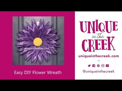 UITC™ How to Make a Pointed Flower Wreath | DIY Flower Center Included | Large Board | Live Replay
