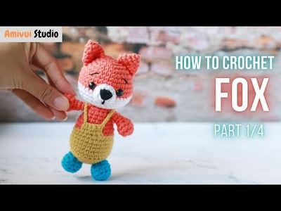 #080 | HOW TO CROCHET FOX (1.4) | AMIGURUMI ANIMAL| free pattern | AMIVUI STUDIO