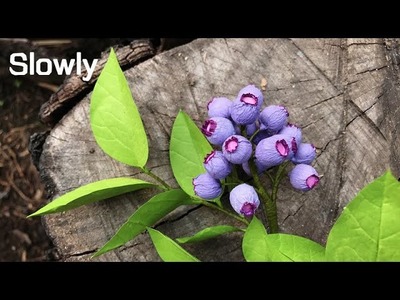 ABC TV | How To Make Blueberries Branch Paper (Slowly) - Craft Tutorial