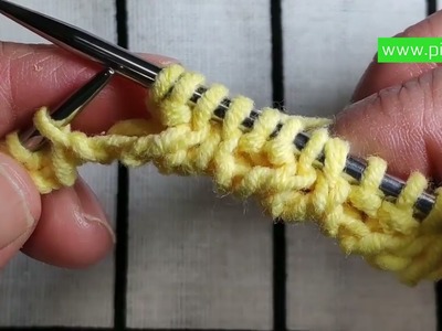 Basic knitting tutorial - left handed knitting tutorial for beginners