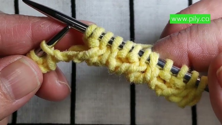 Basic knitting tutorial - left handed knitting tutorial for beginners