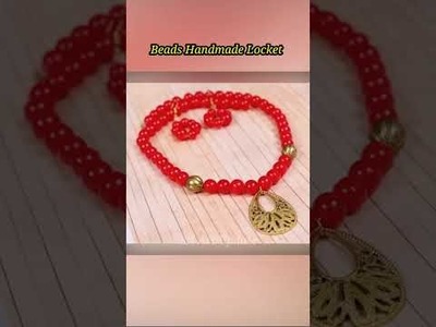 #beads craft work || beads necklace || beads neck mala #handmade #diy #shorts