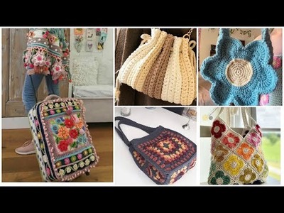 Beautiful Unique Designer Crochet pattern fancy bag designs